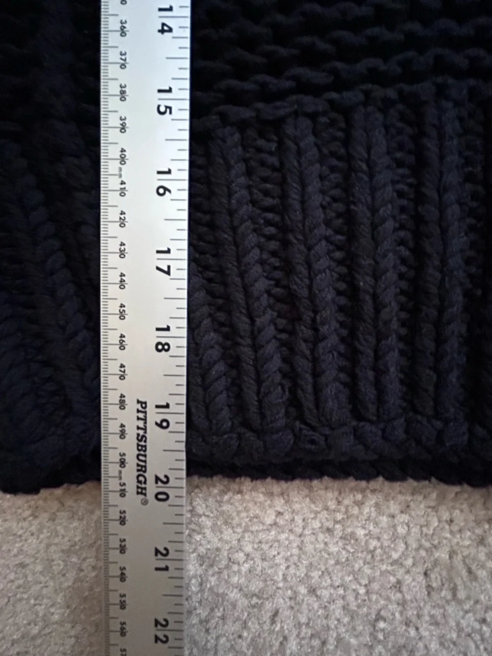 Free People My Only Sunshine Black Chunky Knit Sweater